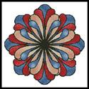 Stained Glass Flower - Blue