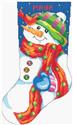 Pattern, Jolly Snowman Stocking by Kooler Design Studio