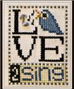 Pattern, Love 2 Sing (w/charm) by Hinzeit