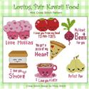 Pattern, Loving Pair Kawaii Cute Food Collection by PinoyStitch