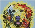 Abstract Golden Retriever