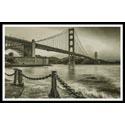 Pattern, Golden Gate - Sepia (Large) by Artecy Cross Stitch