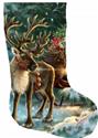 Enchanted Christmas Reindeer Stocking