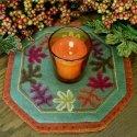 Little Candle Mats - Leaves