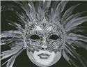 Pattern, Black and White Mask by Artecy Cross Stitch