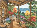 Log Cabin Covered Porch