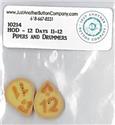 Beads, Buttons & Charm, 12 Days Pipers & Drummers BTN(HOD) by Just Another Button Company