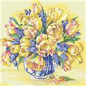 Pattern, Watercolor Tulips by Kooler Design Studio