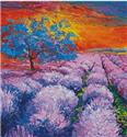 Pattern, Lavender Field at Sunset (Crop) by Artecy Cross Stitch