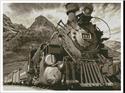 Pattern, Old Train - Sepia by Artecy Cross Stitch