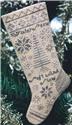 Pattern, Winter Snow Stocking Ornament by Heartstring Samplery