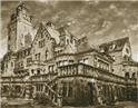 Pattern, Artistic Castle - Sepia by Artecy Cross Stitch