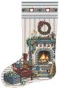 Pattern, Home for Christmas Heirloom Stocking by Kooler Design Studio