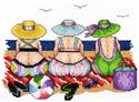 Pattern, Beach Ladies by Bobbie G Designs