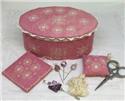 Pattern, Ca'Rosada - Pink Sewing Box &Lace From Venice by MTV Designs