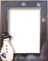 Supply, Matte Black Snowman Frame 8 X 10 by Mill Hill