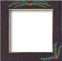 Supply, Matte Black Pine Boughs Frame 8 X 8 by Mill Hill