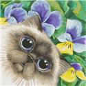 Cross Stitch Patterns, Siamese and Flowers by White Willow Stitching
