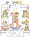 Pattern, Bear Buddy Birth Record by Kooler Design Studio