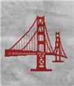 Pattern, Golden Gate Bridge Silhouette by Stitchnmomma
