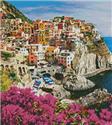 Pattern, Manarola Village, Cinque Terre - Crop by Artecy Cross Stitch
