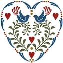 Rosemaling Heart 1