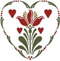 Rosemaling Heart 2