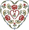 Rosemaling Heart 3