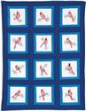 Stamped Stitchable, Cardinals (Quilt Blocks) by Jack Dempsey