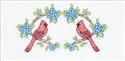Stamped Stitchable, Cardinal (Lace Edge Pillowcase) by Jack Dempsey
