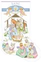 Pattern, Nativity with Angels Stocking by Kooler Design Studio