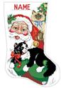 Pattern, Santa’s Furry Friends Stocking by Kooler Design Studio