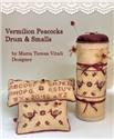 Pattern, Vermilion Peacoks Drum & Small by MTV Designs