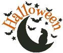 Halloween Cat and Moon