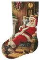 Pattern, Santa Resting Stocking - Left by Artecy Cross Stitch