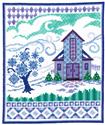 Barn with Winter Quilts