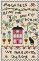 Pattern, Inspirational Sampler Series - Joshua 24:15 by Kitty & Me Designs