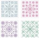 Snowflake Biscornu Ornaments