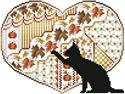 Pattern, Cats And Hearts November by Kitty & Me Designs