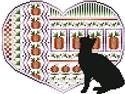 Pattern, Cats and Hearts October by Kitty & Me Designs