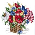 Patriotic Floral Basket