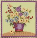Cross Stitch Kits, Floral Bouquet - Blooms & Blossoms Kit by Mill Hill