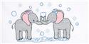 Stamped Stitchable, Elephants (Perle Edge Pillowcase) by Jack Dempsey