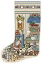 Pattern, Holiday Study Heirloom Christmas Stocking by Kooler Design Studio
