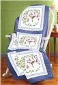 Stamped Stitchable, Hummingbird Stamped Cross Stitch Quilt Blocks 18