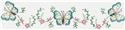 Stamped Stitchable, Aqua Butterfly Stamped For Embroidery Pillowcase Pair by Design Works