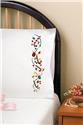 Stamped Stitchable, Christmas Candy Stamped For Embroidery Pillowcase Pair by Design Works