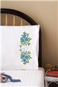 Stamped Stitchable, Love Stamped For Embroidery Pillowcase Pair by Design Works
