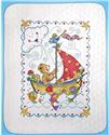 Stamped Kit, Sail Away Stamped Quilt Cross Stitch Kit by Design Works