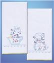 Stamped Stitchable, Kittens Stamped For Embroidery Kitchen Towels 2/Pkg by Design Works